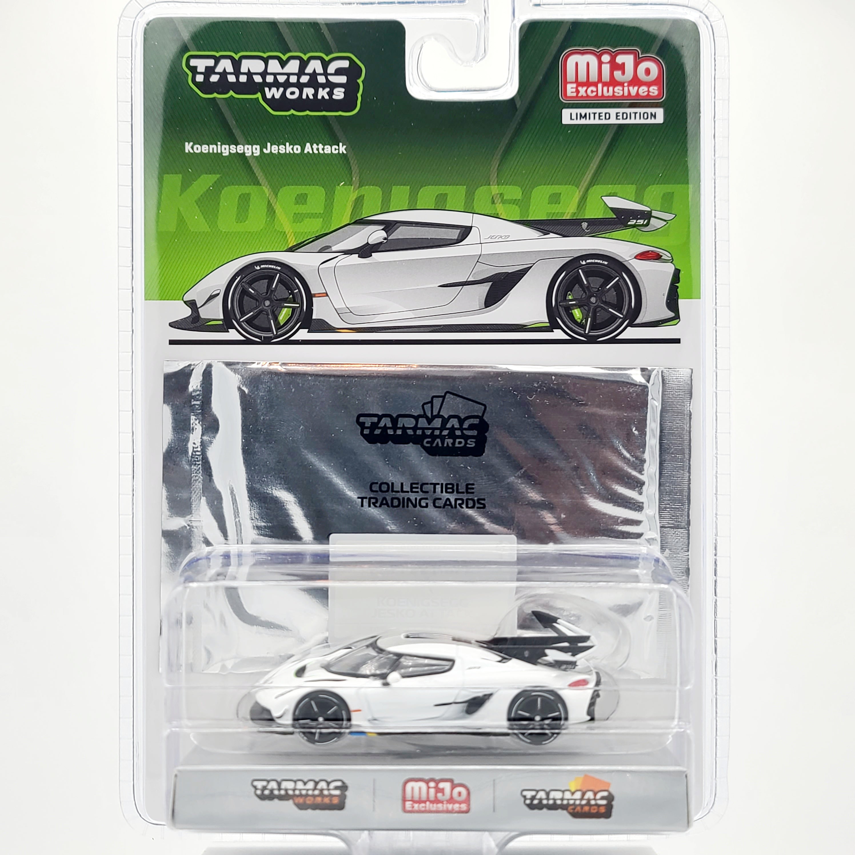Tarmac Works Koenigsegg Jesko Attack w/ Tarmac Cards - 1:64 (2024 Global64 - MiJo Exclusives)